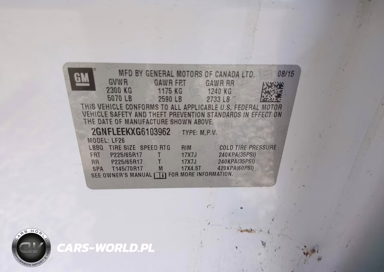 2016 Chevrolet Equinox Ls VIN:2GNFLEEKXG6103962 - 9