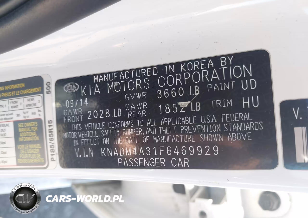 2015 Kia Rio Lx VIN:KNADM4A31F6469929 - 9