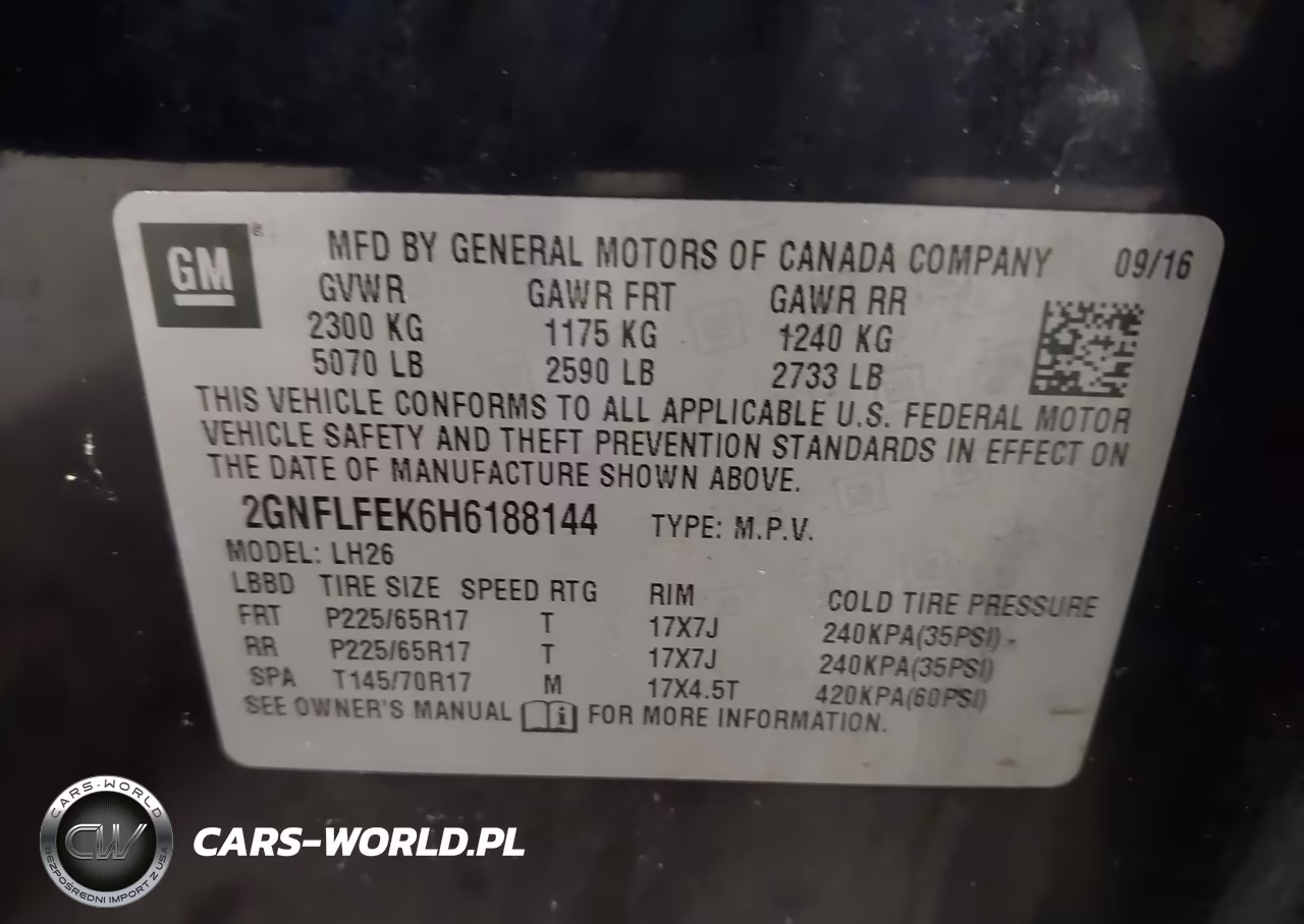 2017 Chevrolet Equinox Lt VIN:2GNFLFEK6H6188144 - 9