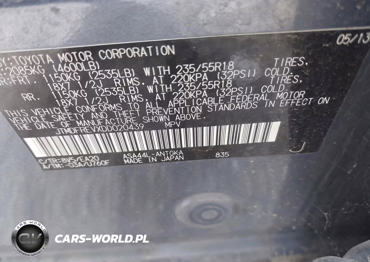 2013 Toyota Rav4 Limited VIN:JTMDFREVXDD020439 - 9