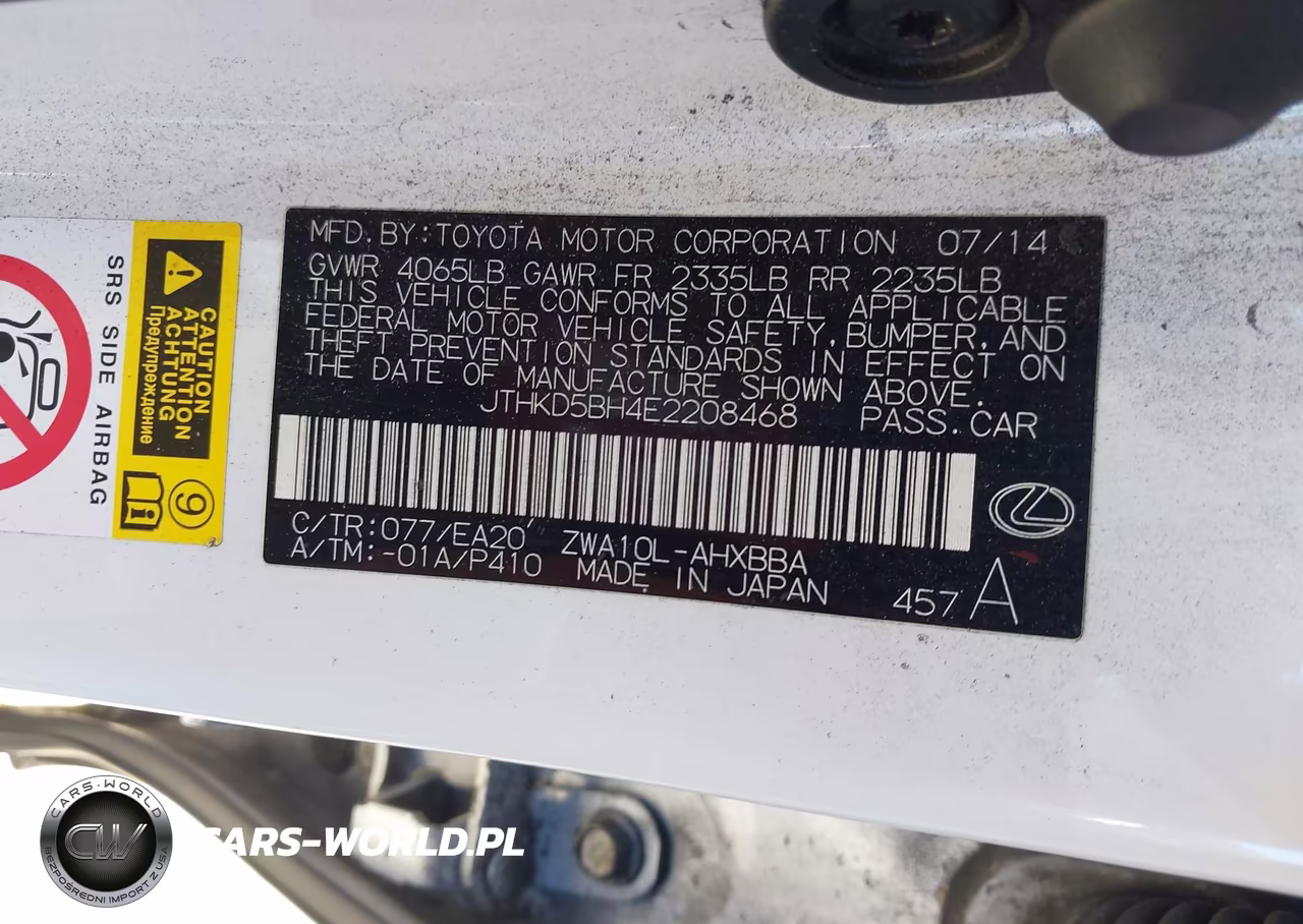 2014 Lexus Ct 200H VIN:JTHKD5BH4E2208468 - 9