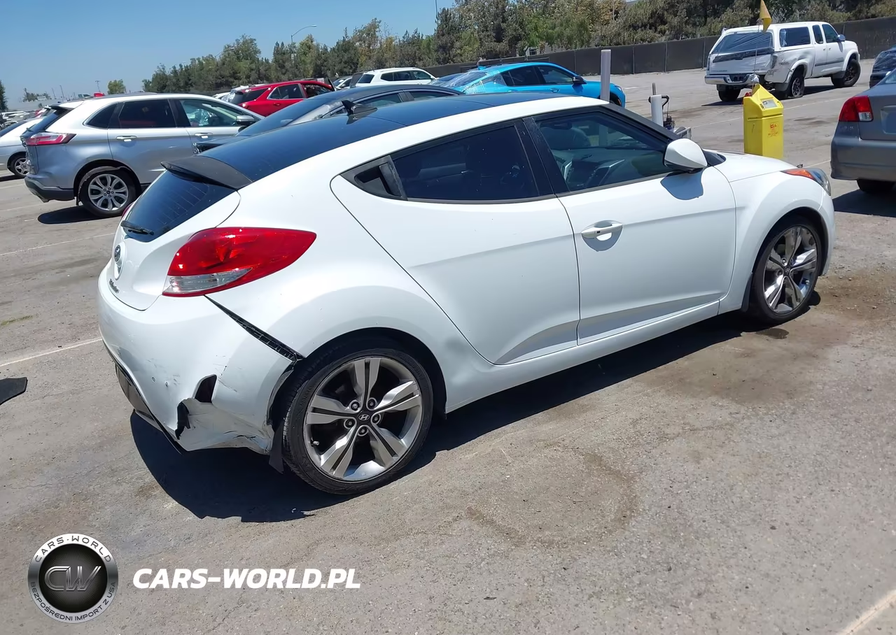 2014 Hyundai Veloster Base W-Black VIN:KMHTC6AD9EU208950 - 4