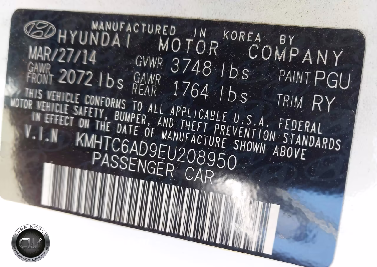 2014 Hyundai Veloster Base W-Black VIN:KMHTC6AD9EU208950 - 9