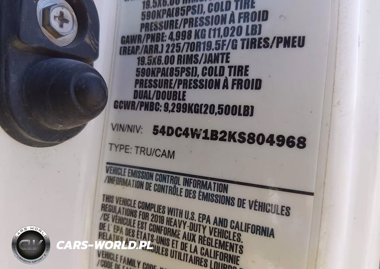 2019 Isuzu Npr Hd VIN:54DC4W1B2KS804968 - 8