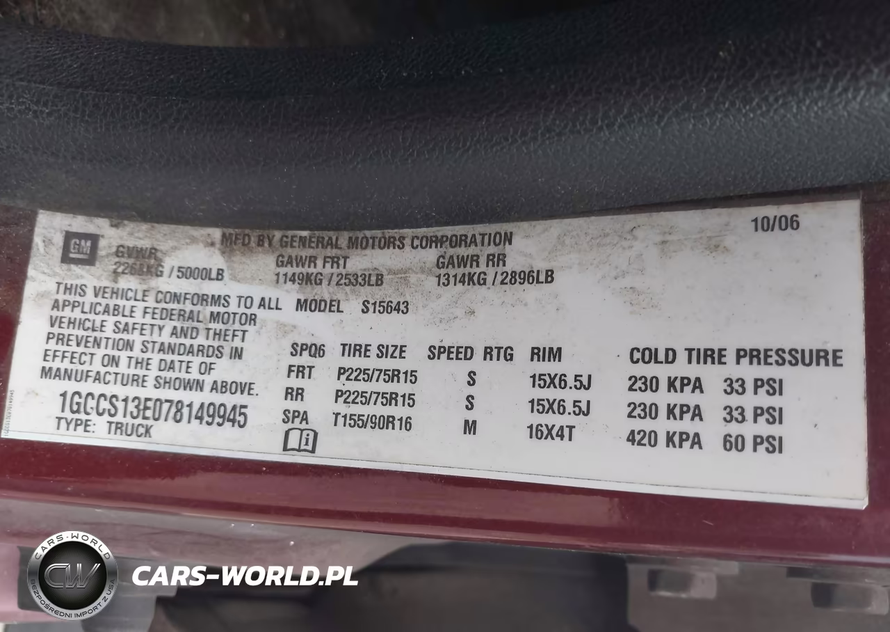 2007 CHEVROLET COLORADO LT VIN:1GCCS13E078149945 - 9