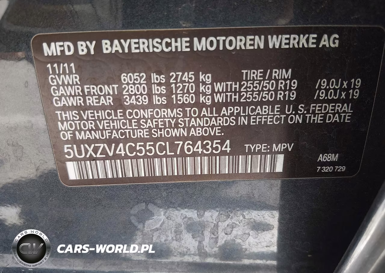 2012 BMW X5 xDrive35I-xDrive35I Premium-xDrive35I Sport Activity VIN:5UXZV4C55CL764354 - 9