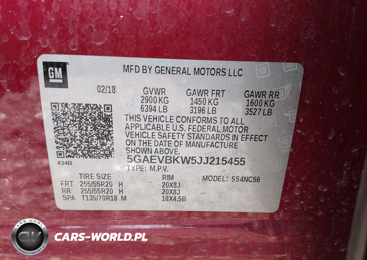 2018 Buick Enclave Premium VIN:5GAEVBKW5JJ215455 - 9