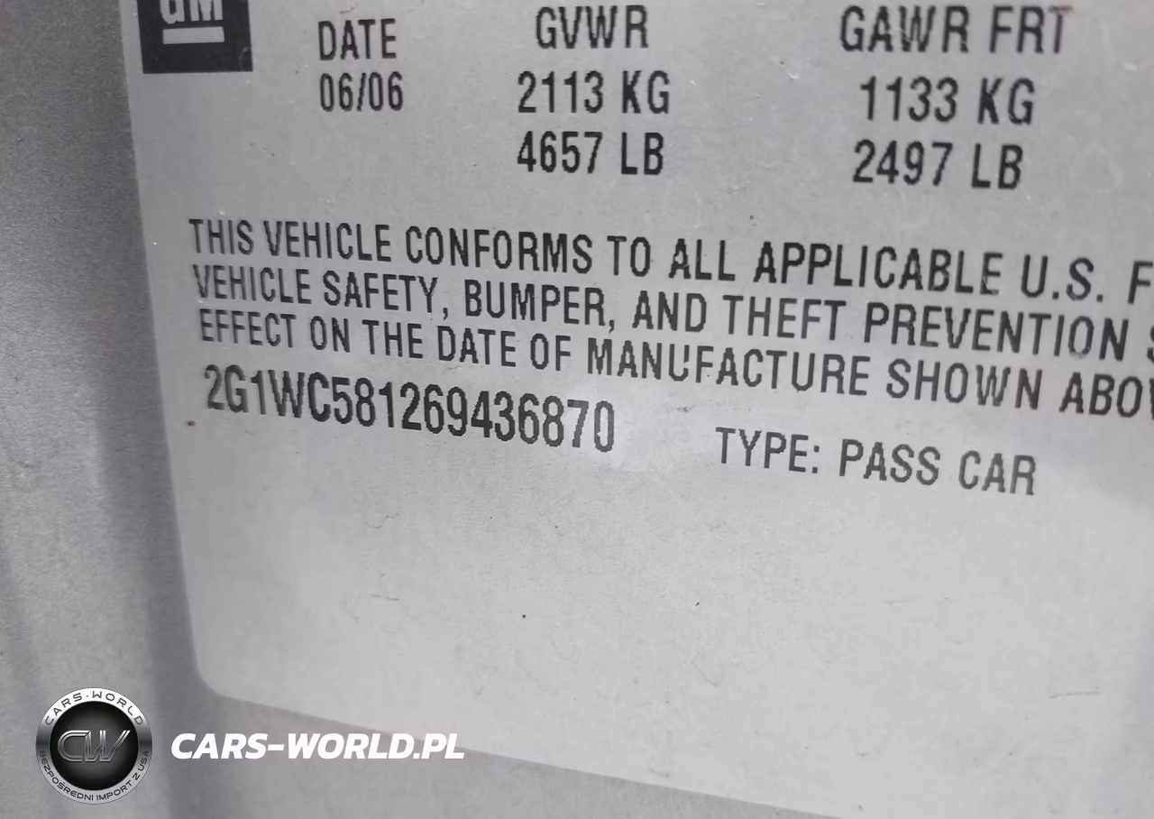 2006 Chevrolet Impala Lt VIN:2G1WC581269436870 - 9