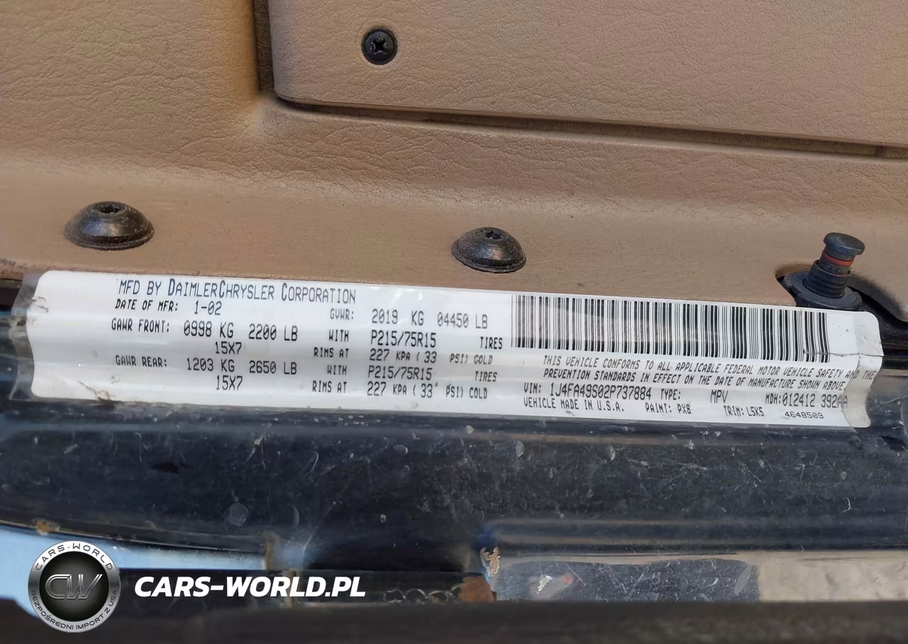 2002 Jeep Wrangler Sport VIN:1J4FA49S02P737884 - 9