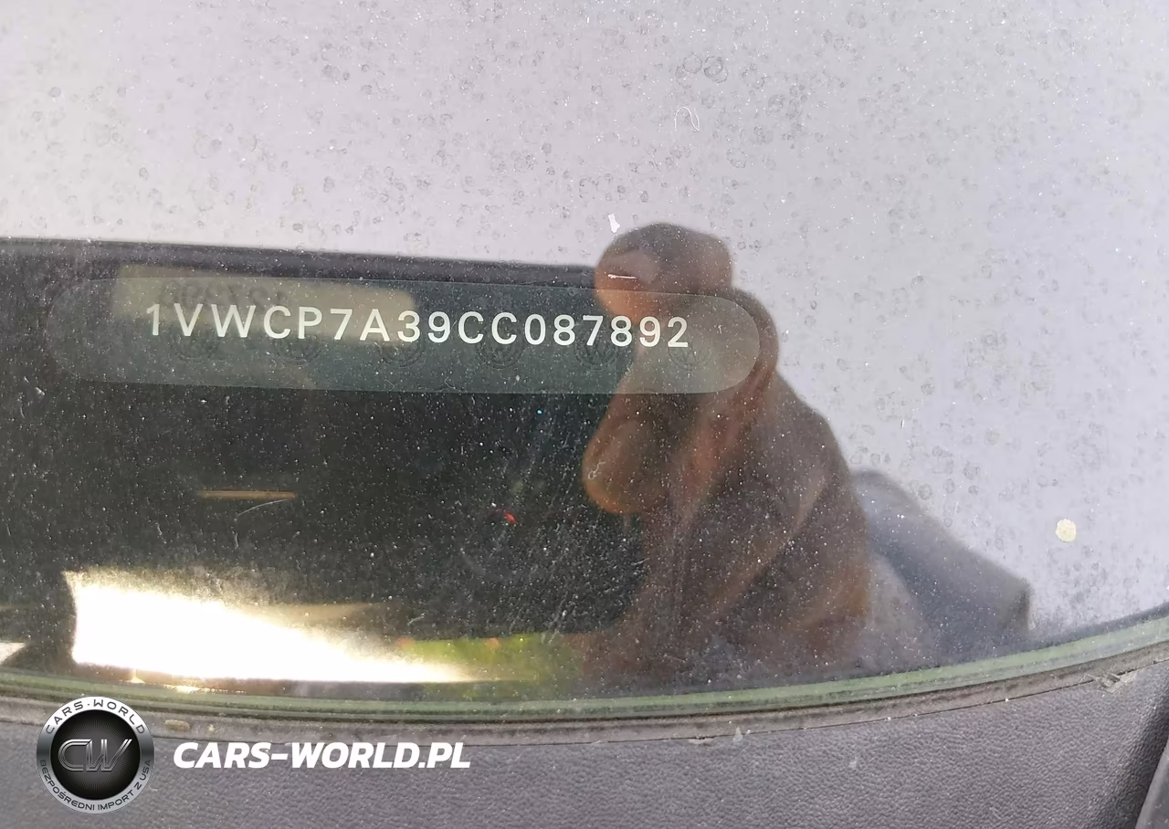 2012 Volkswagen Passat 2.5L Sel Premium VIN:1VWCP7A39CC087892 - 9
