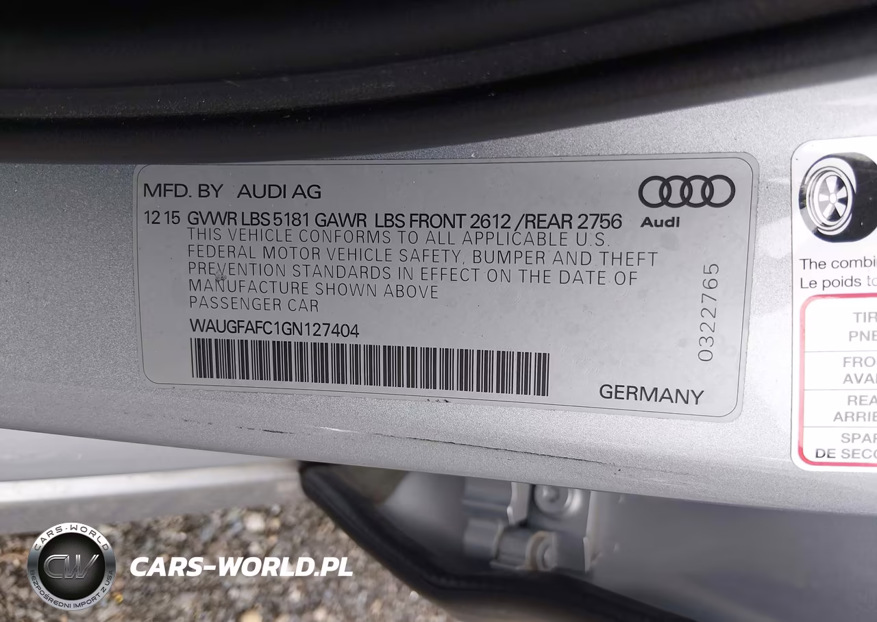 2016 Audi A6 2.0T Premium Plus VIN:WAUGFAFC1GN127404 - 9