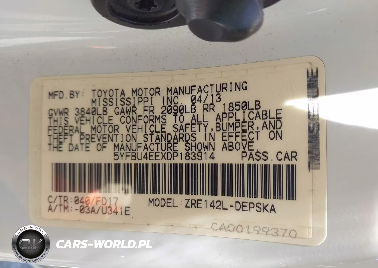 2013 Toyota Corolla S VIN:5YFBU4EEXDP183914 - 9