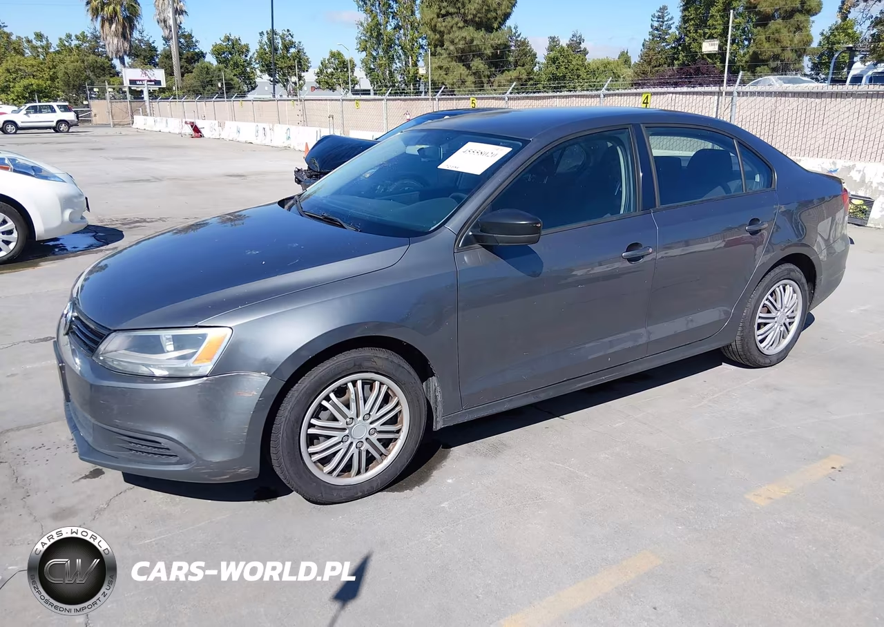 2012 Volkswagen Jetta 2.0L S VIN:3VW2K7AJ0CM395234 - 2