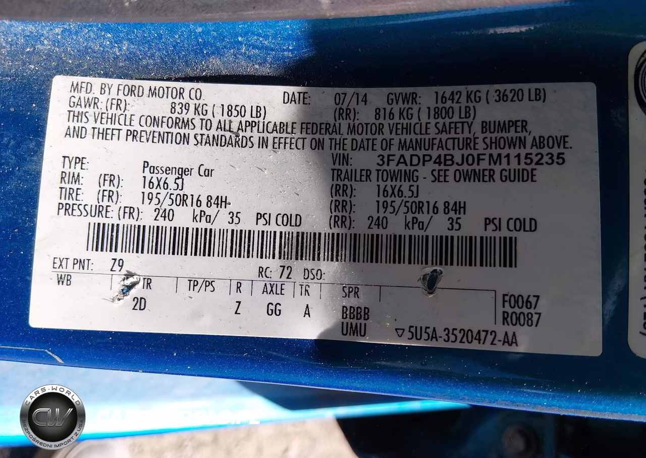2015 Ford Fiesta Se VIN:3FADP4BJ0FM115235 - 9