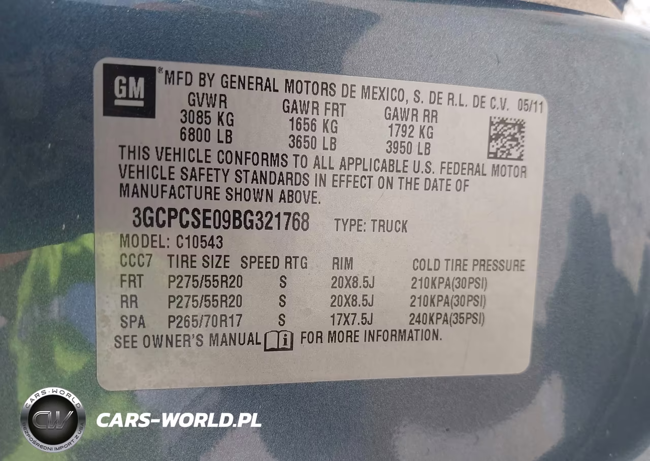 2011 Chevrolet Silverado 1500 Lt VIN:3GCPCSE09BG321768 - 9