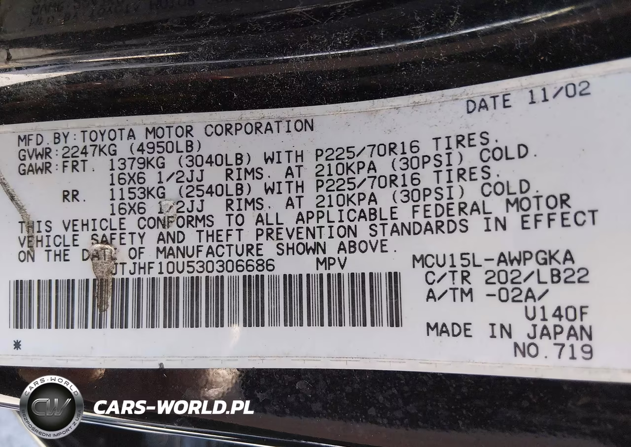 2003 Lexus Rx 300 VIN:JTJHF10U530306686 - 9