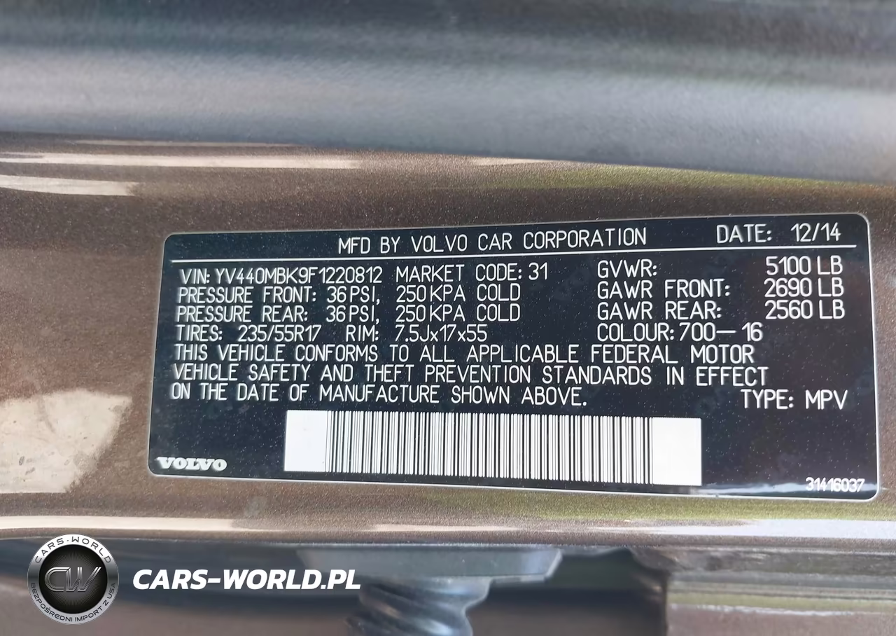 2015 Volvo Xc70 T5 Premier VIN:YV440MBK9F1220812 - 9