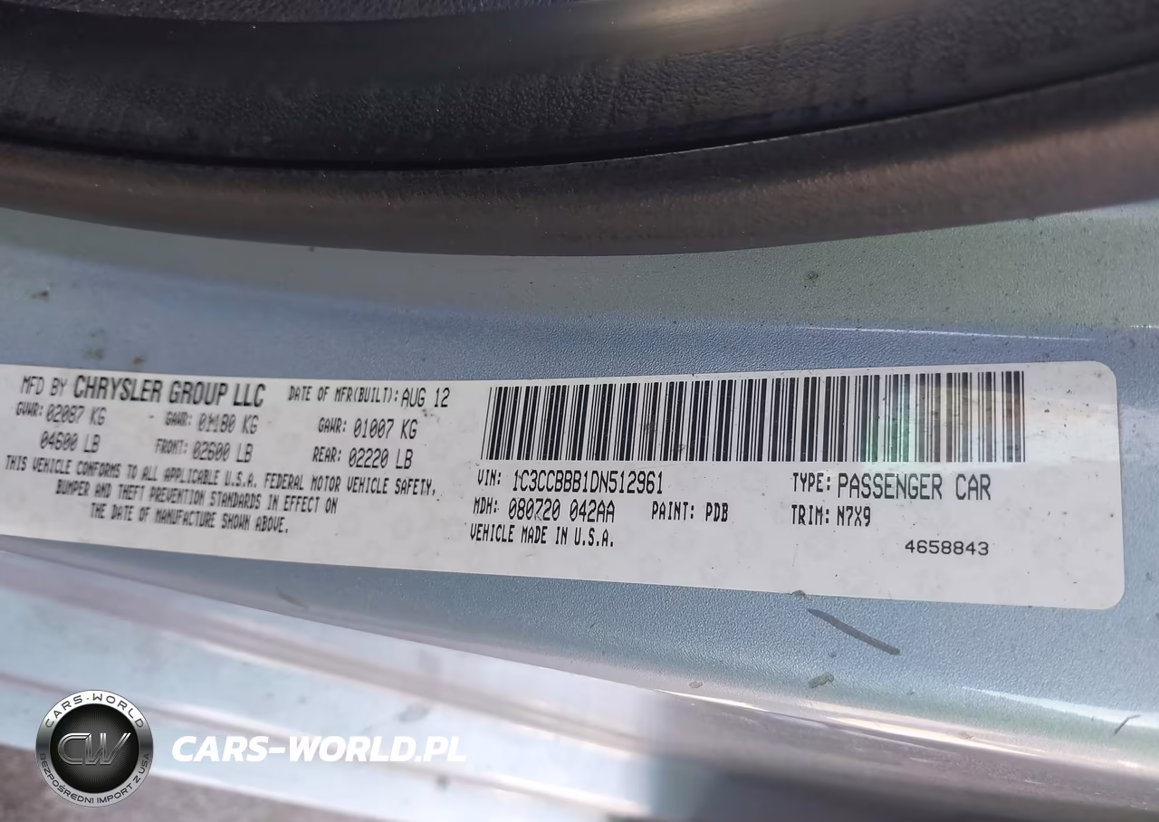 2013 Chrysler 200 Touring VIN:1C3CCBBB1DN512961 - 9