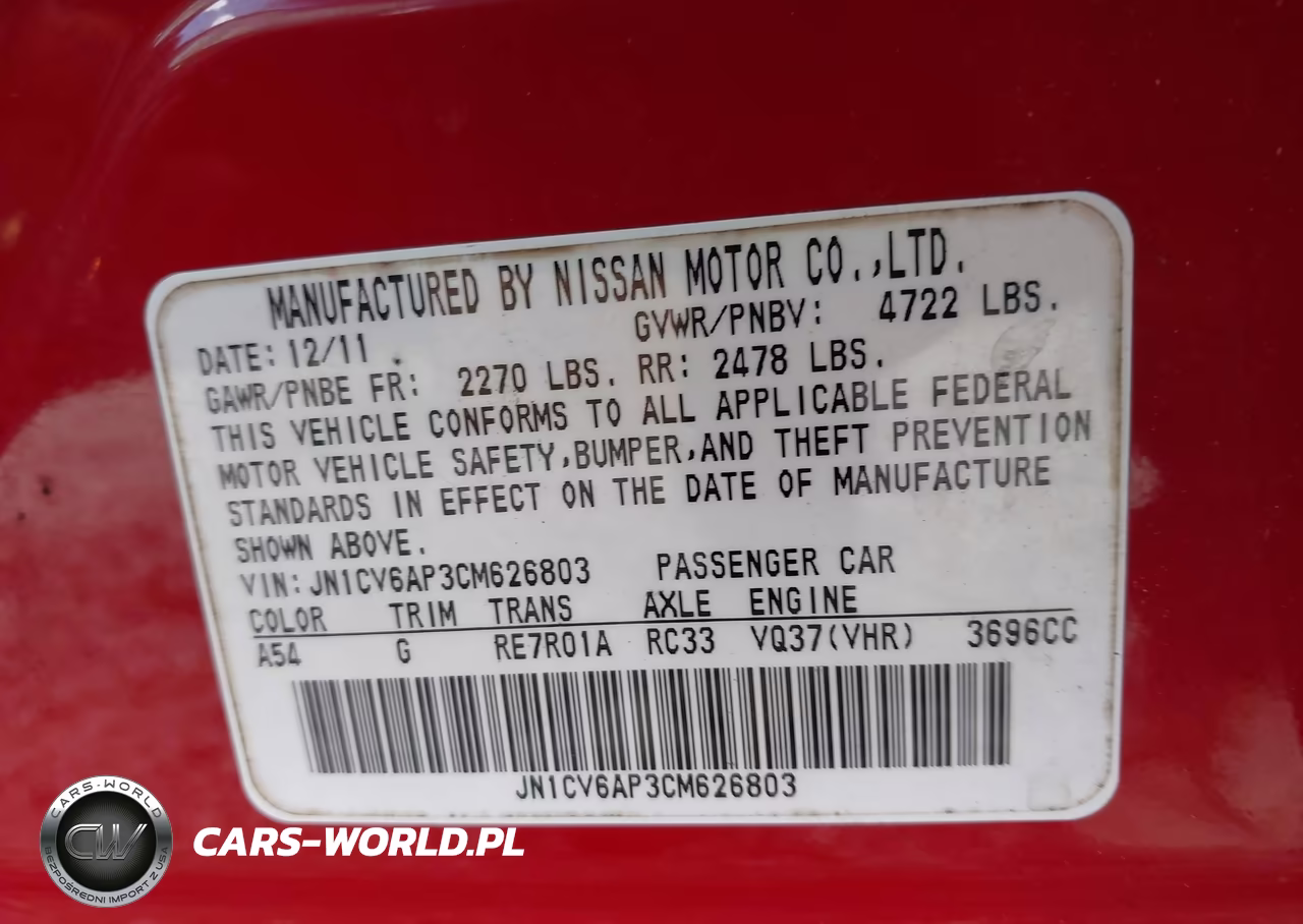 2012 Infiniti G37 Journey VIN:JN1CV6AP3CM626803 - 9