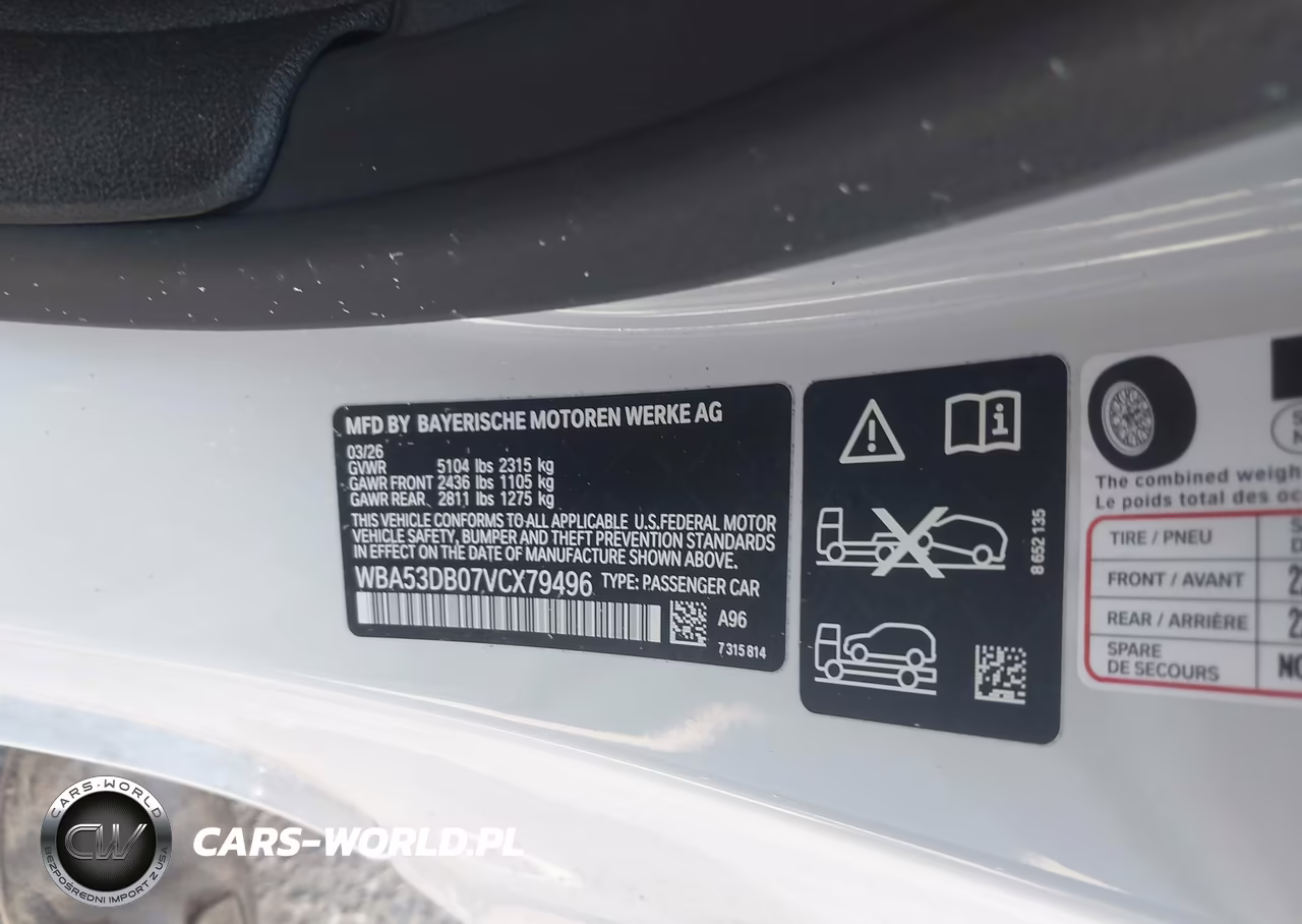 2026 BMW 430I VIN:WBA53DB07VCX79496 - 9