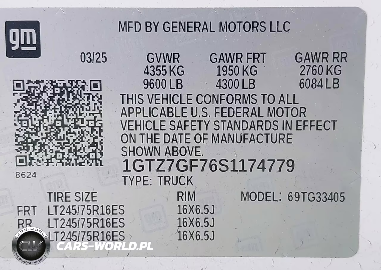 2025 GMC Savana Cargo Rwd 3500 Regular Wheelbase Work Van VIN:1GTZ7GF76S1174779 - 9