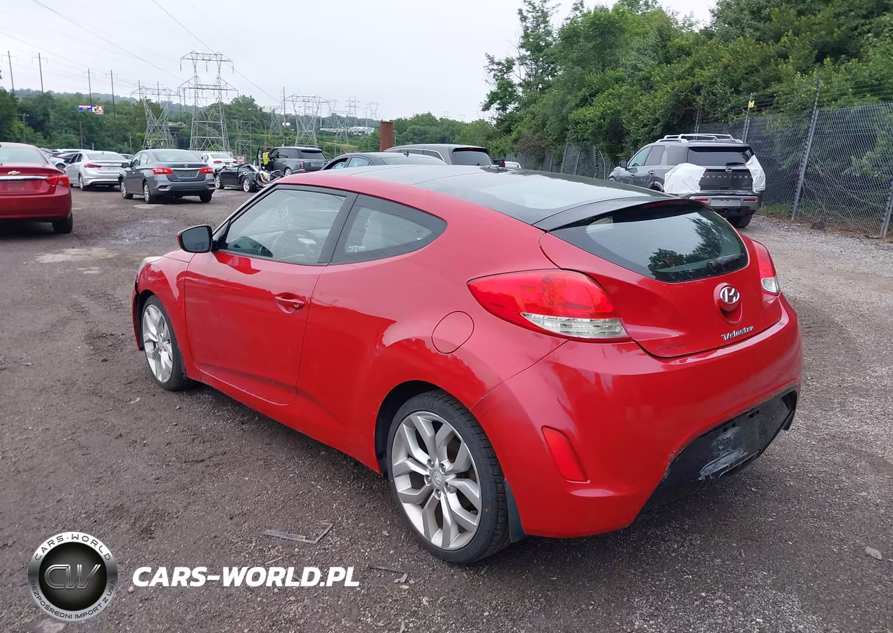 2013 Hyundai Veloster Base W-Gray VIN:KMHTC6AD5DU099692 - 3