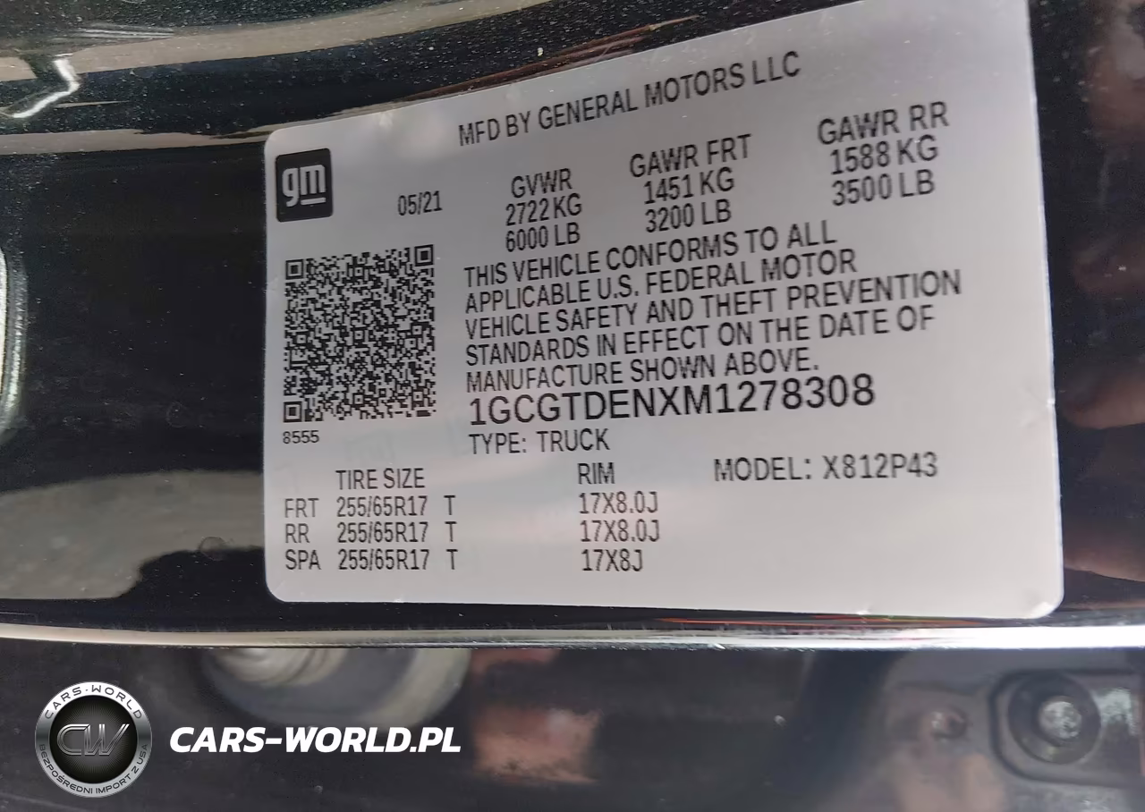 2021 Chevrolet Colorado 4Wd Short Box Z71 VIN:1GCGTDENXM1278308 - 9