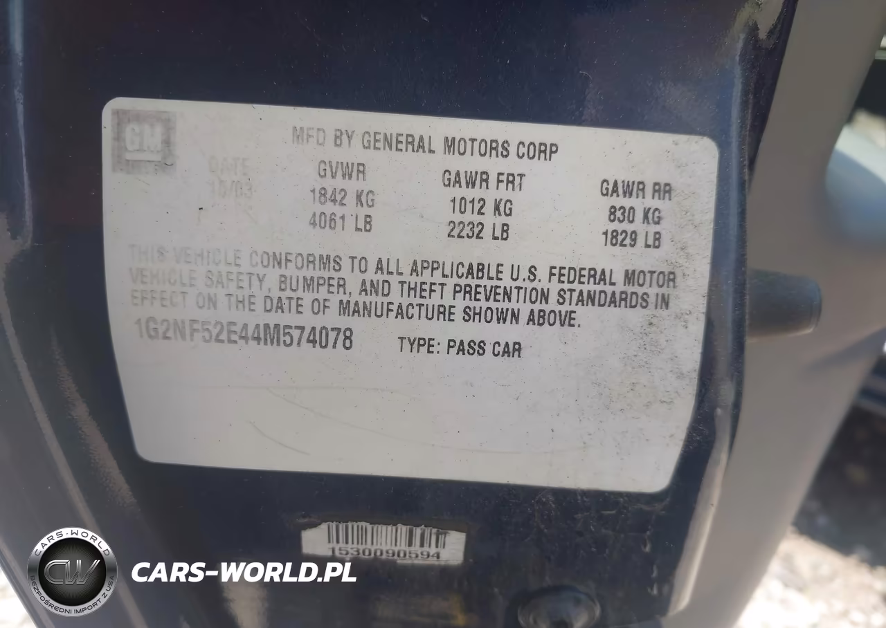 2004 Pontiac Grand Am Se1 VIN:1G2NF52E44M574078 - 9