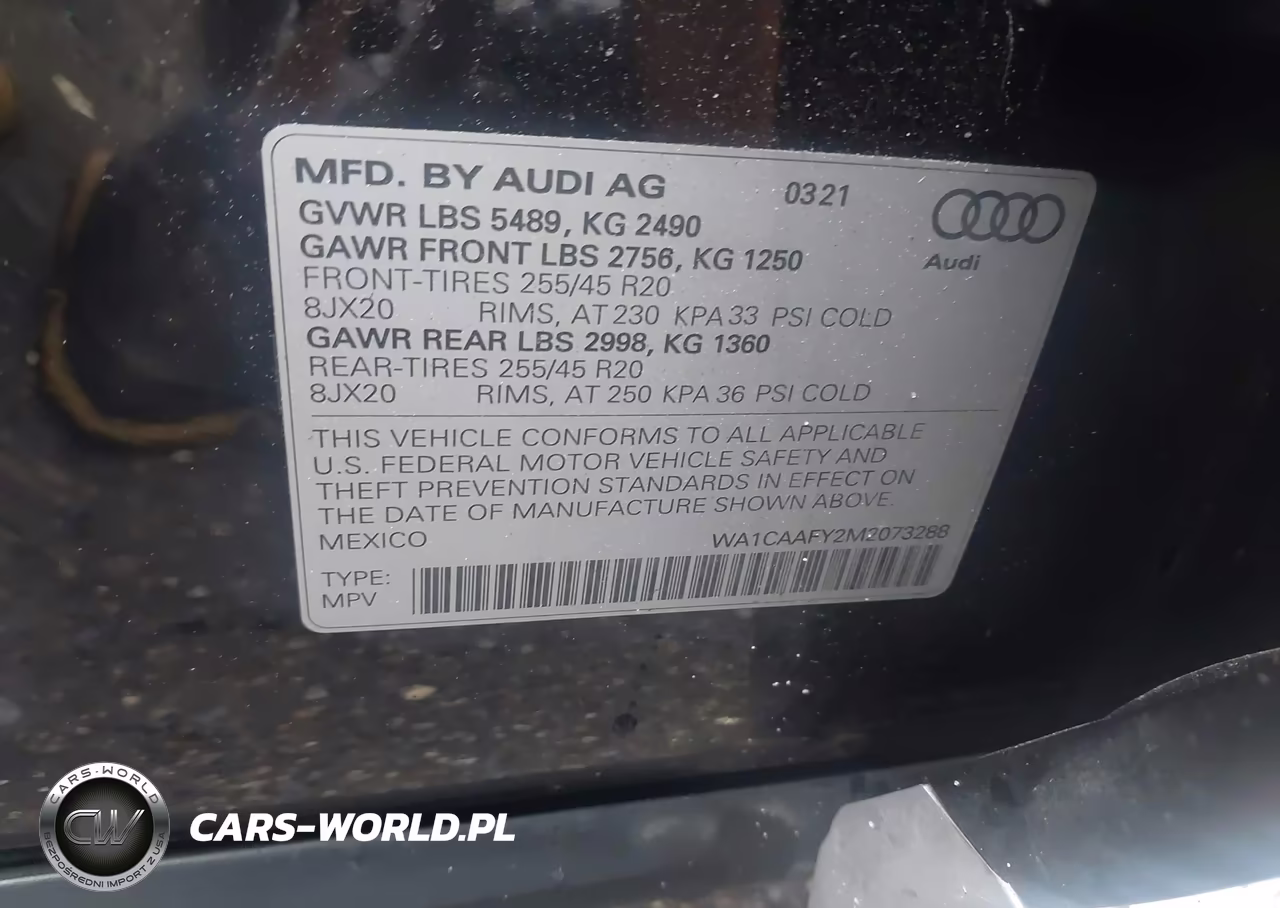 2021 Audi Q5 Prestige 45 Tfsi Quattro S Tronic VIN:WA1CAAFY2M2073288 - 9