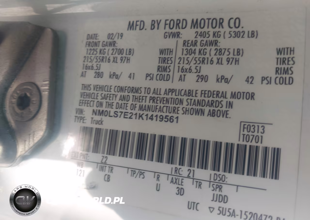 2019 Ford Transit Connect Xl VIN:NM0LS7E21K1419561 - 9