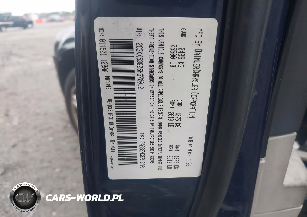 2006 Chrysler 300 Touring VIN:2C3KK53G06H370012 - 9