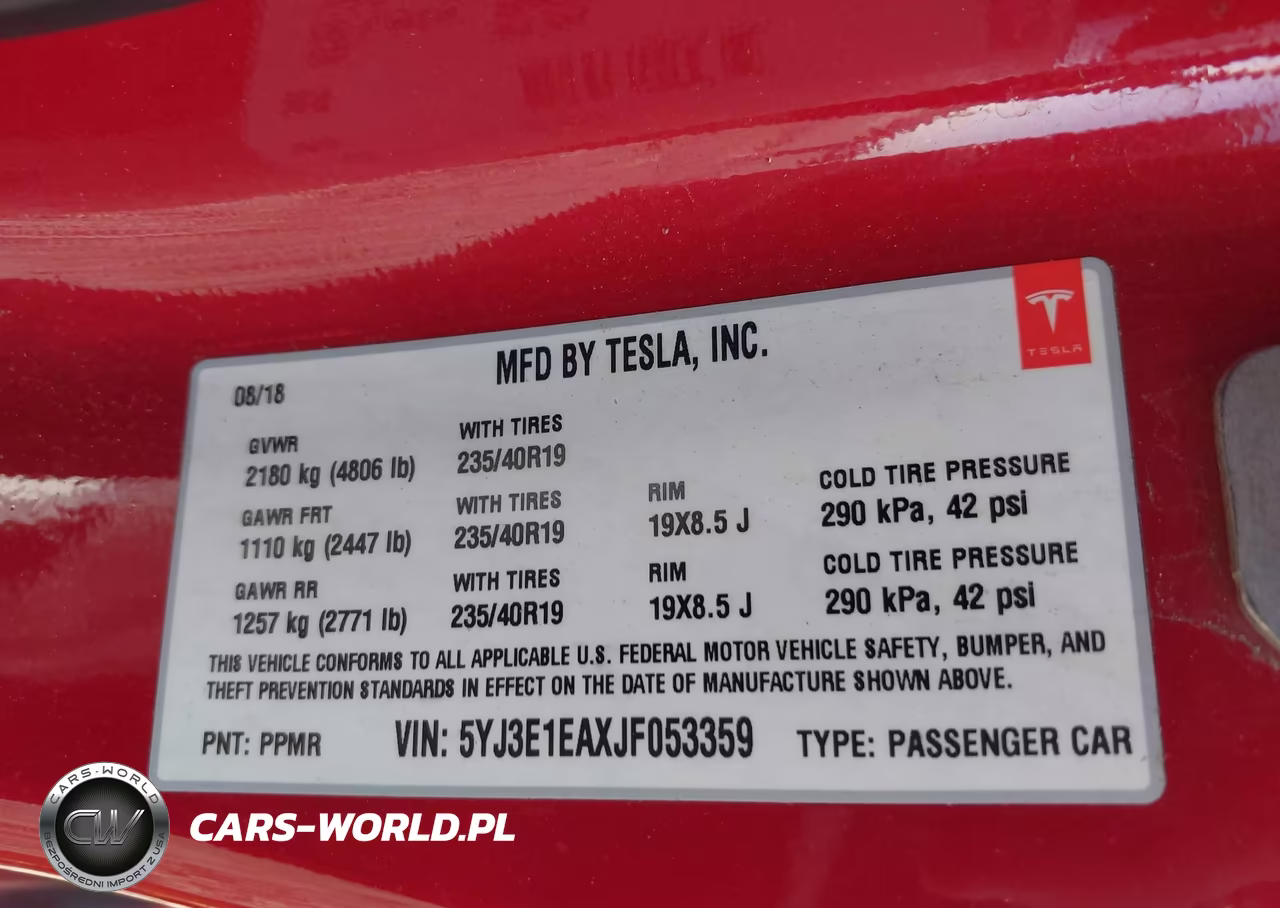 2018 Tesla Model 3 Long Range-Mid Range VIN:5YJ3E1EAXJF053359 - 9