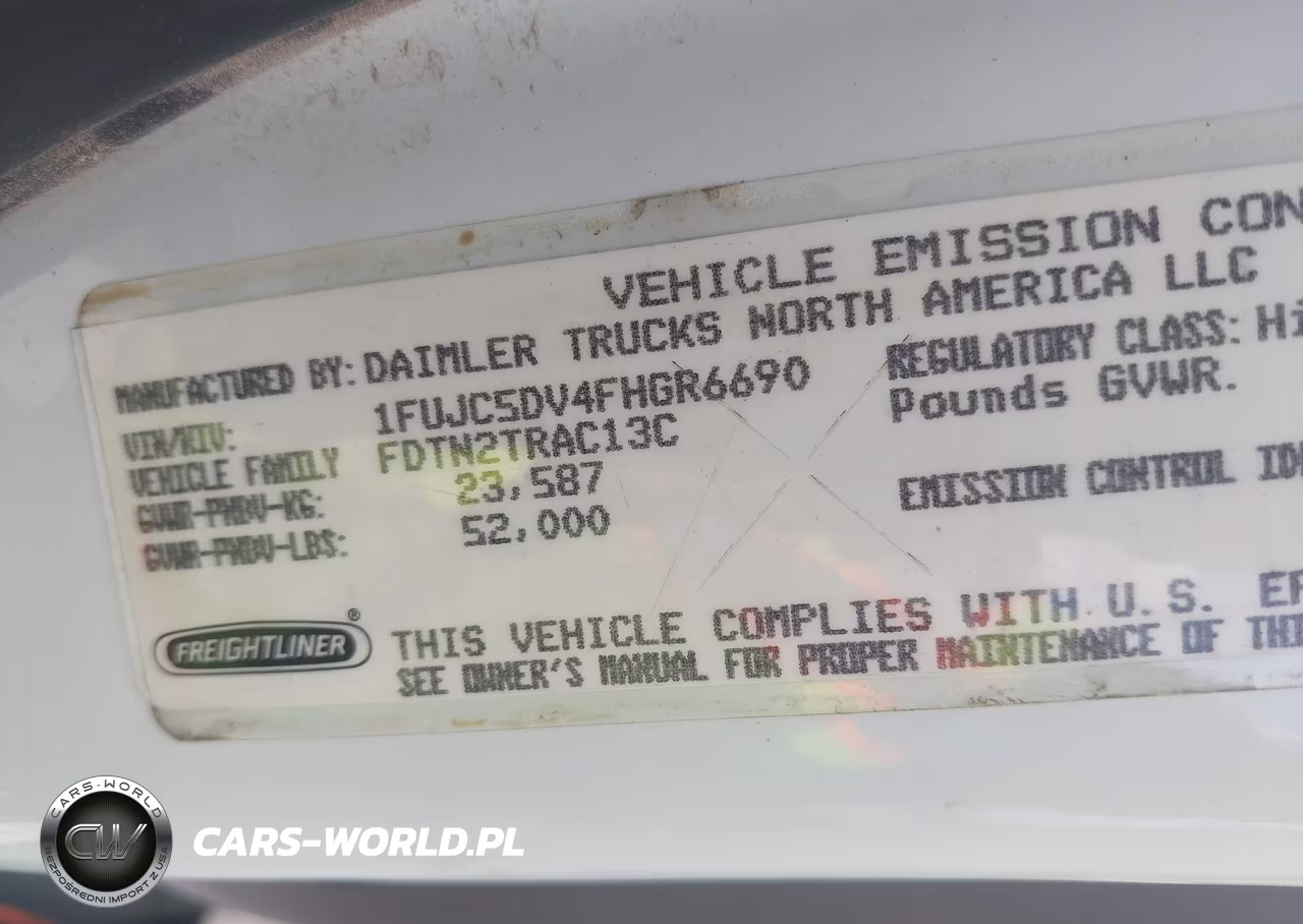 2015 Freightliner M2 112 Medium Duty VIN:1FUJC5DV4FHGR6690 - 9
