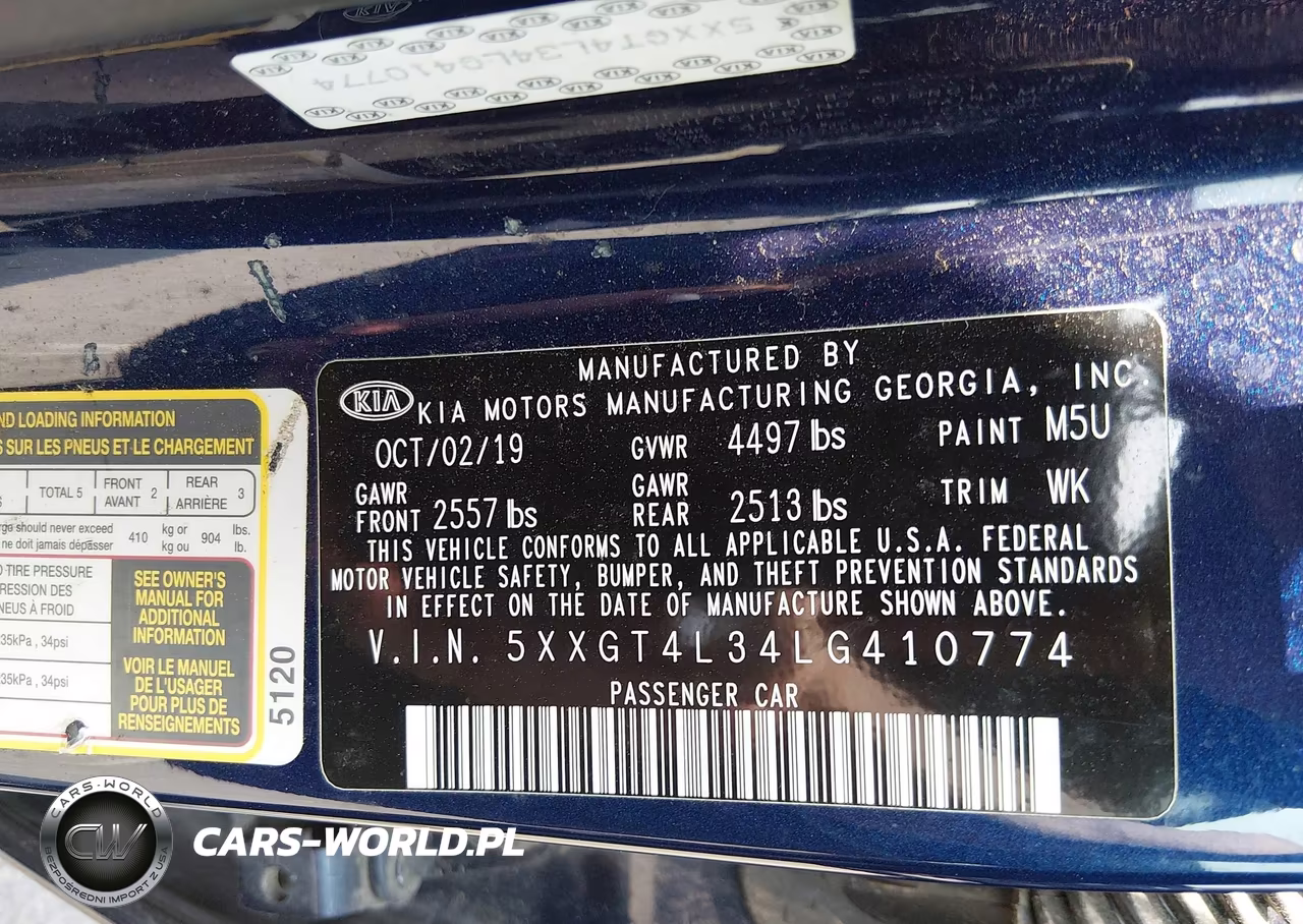 2020 Kia Optima Lx VIN:5XXGT4L34LG410774 - 9