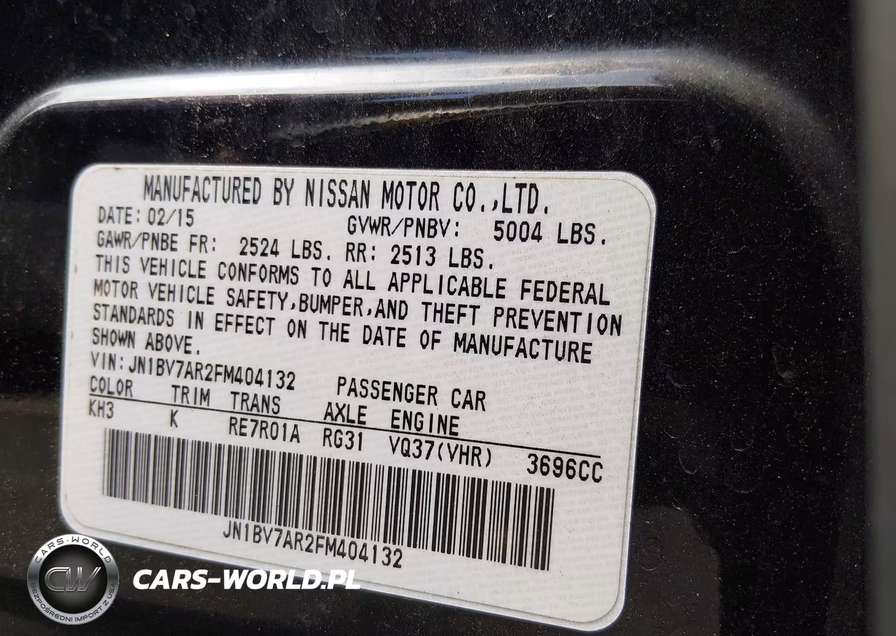 2015 Infiniti Q50 VIN:JN1BV7AR2FM404132 - 9