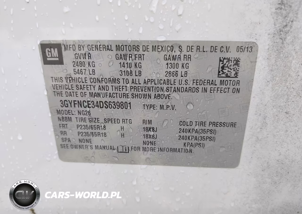 2013 Cadillac Srx Luxury Collection VIN:3GYFNCE34DS639801 - 9