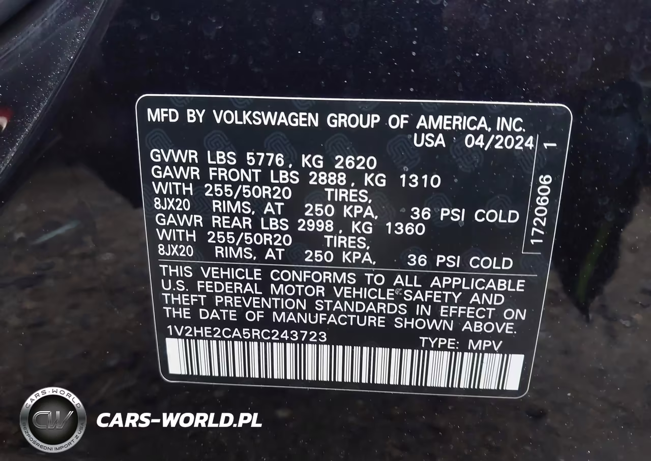 2024 Volkswagen Atlas Cross Sport 2.0T Se W-Technology VIN:1V2HE2CA5RC243723 - 9