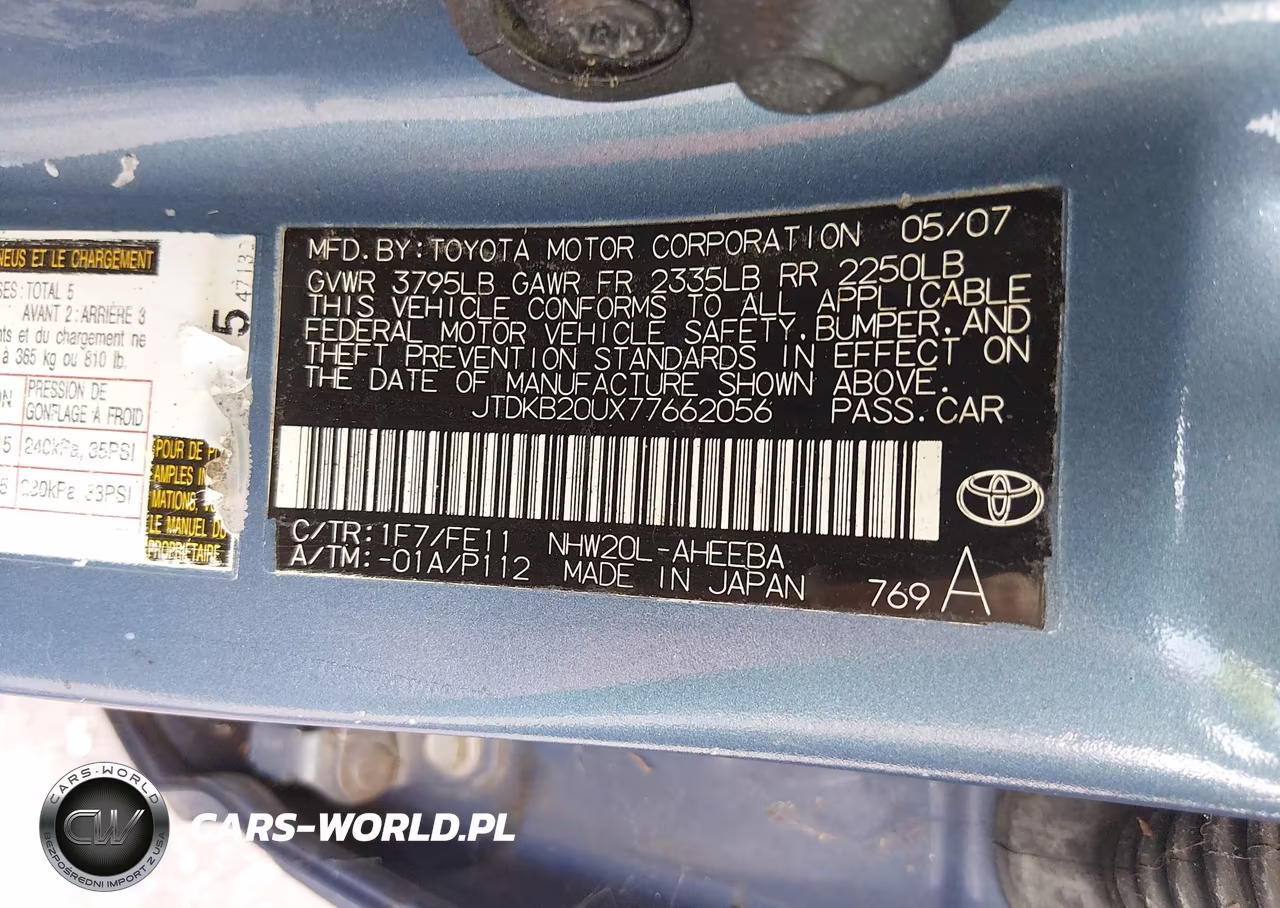 2008 Toyota Prius VIN:JTDKB20UX87762658 - 9