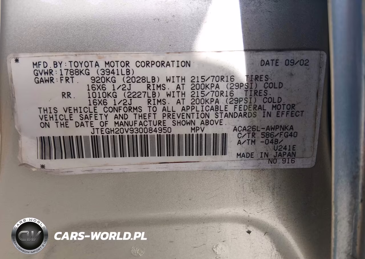 2003 Toyota Rav4 VIN:JTEGH20V930084950 - 9