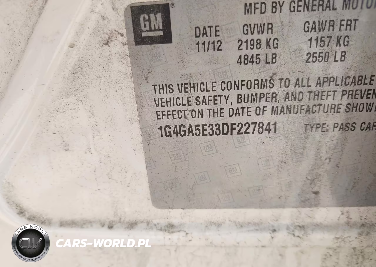 2013 Buick Lacrosse VIN:1G4GA5E33DF227841 - 9