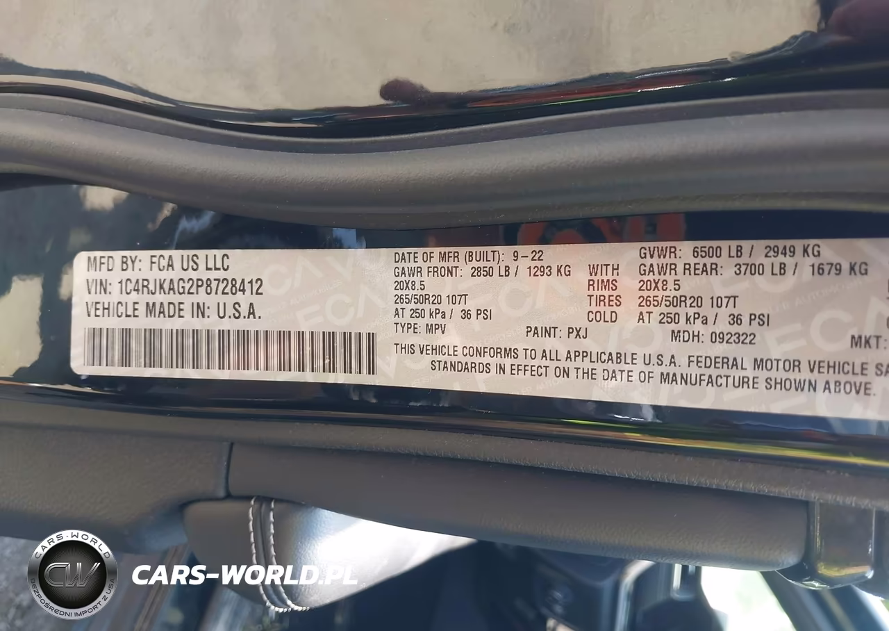 2023 Jeep Grand Cherokee L Altitude 4X4 VIN:1C4RJKAG2P8728412 - 9