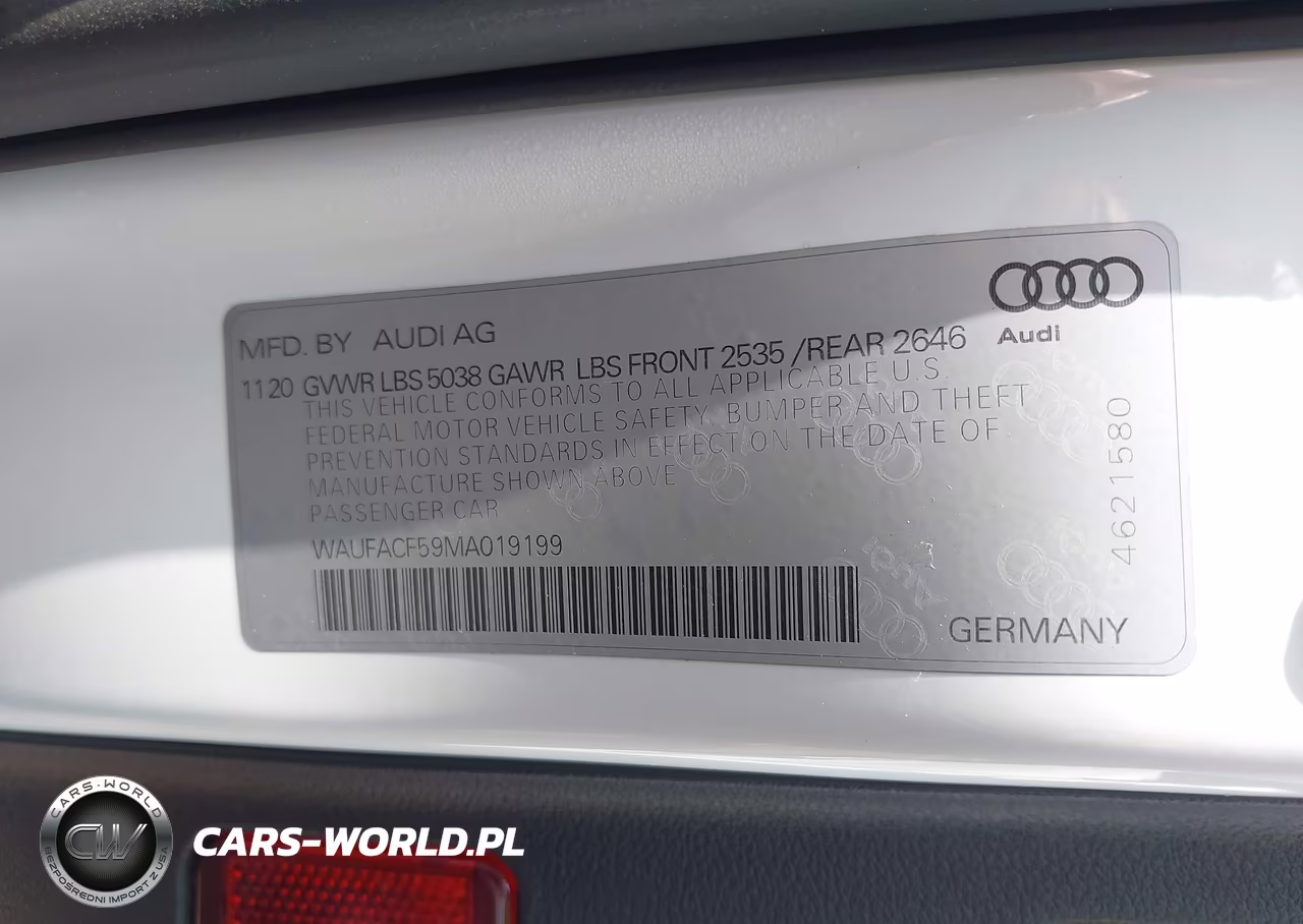 2021 Audi A5 Sportback Premium Plus 45 Tfsi Quattro S Tronic VIN:WAUFACF59MA019199 - 9