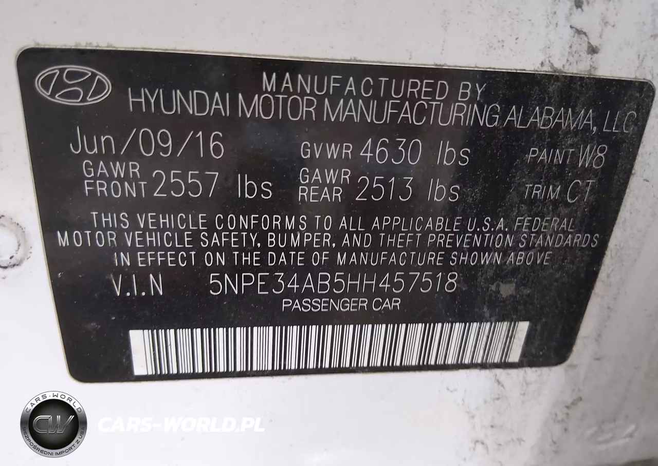 2017 Hyundai Sonata Sport 2.0T VIN:5NPE34AB5HH457518 - 9
