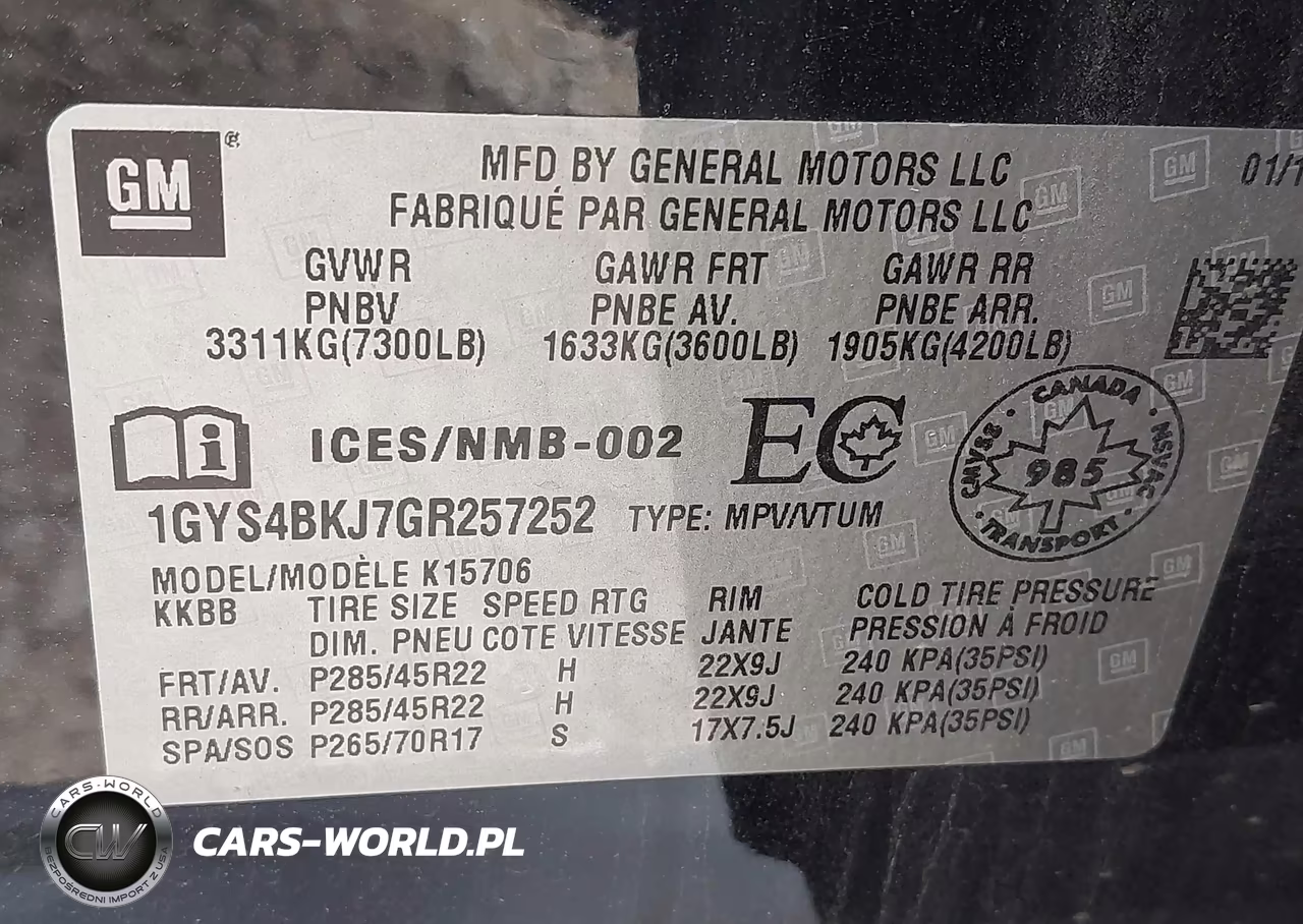 2016 Cadillac Escalade Luxury Collection VIN:1GYS4BKJ7GR257252 - 9