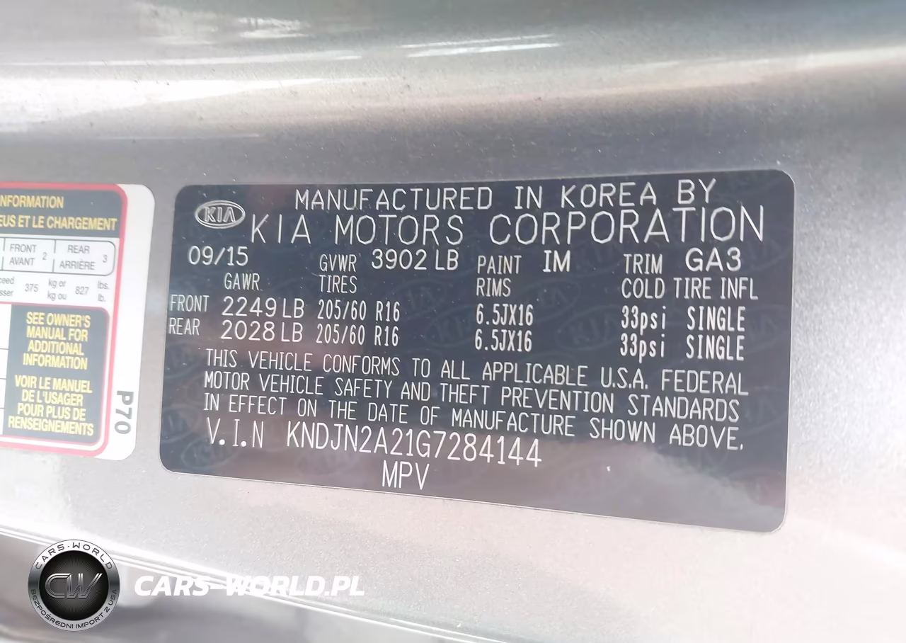 2016 Kia Soul VIN:KNDJN2A21G7284144 - 9