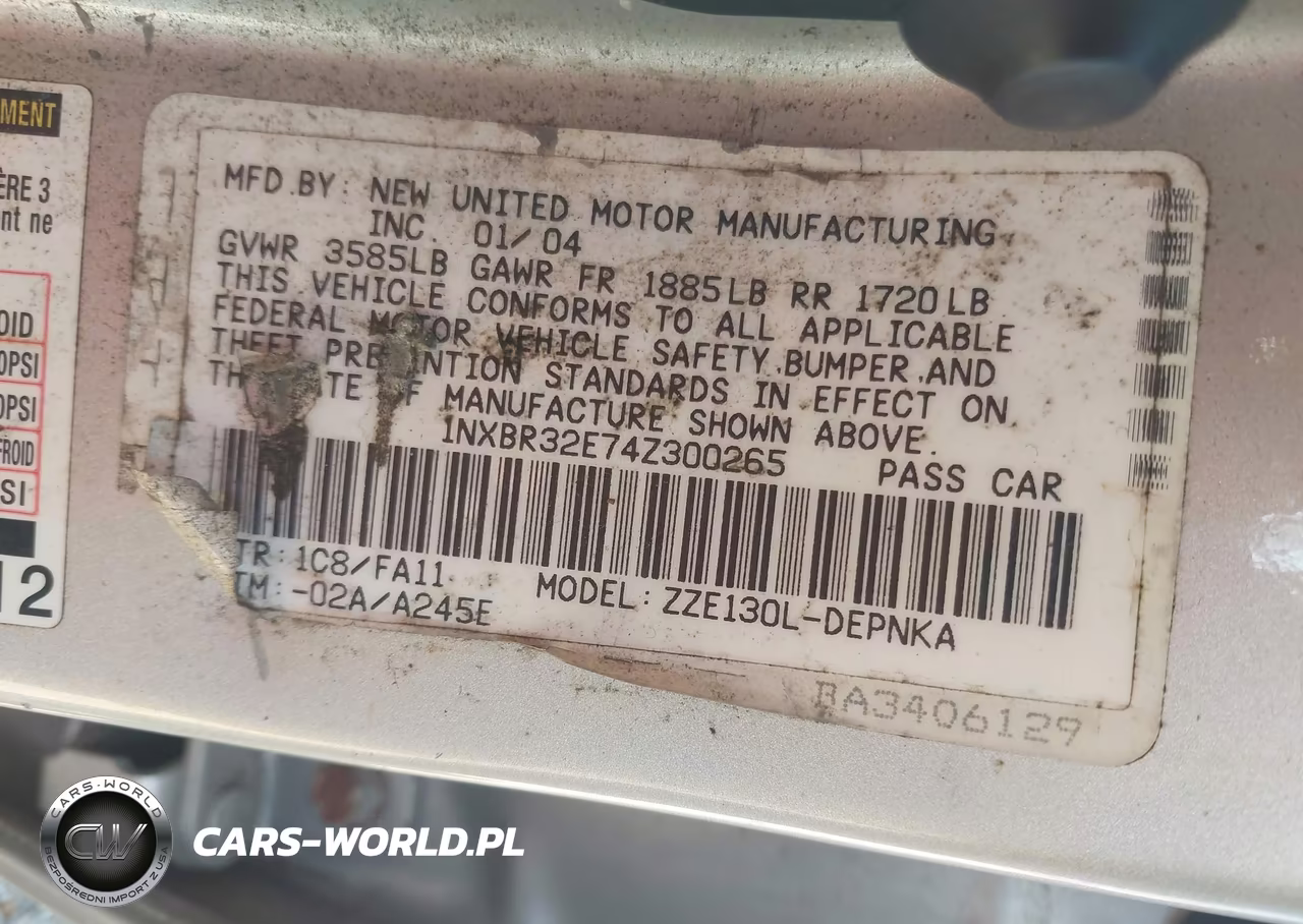 2004 Toyota Corolla Le VIN:1NXBR32E74Z300265 - 9