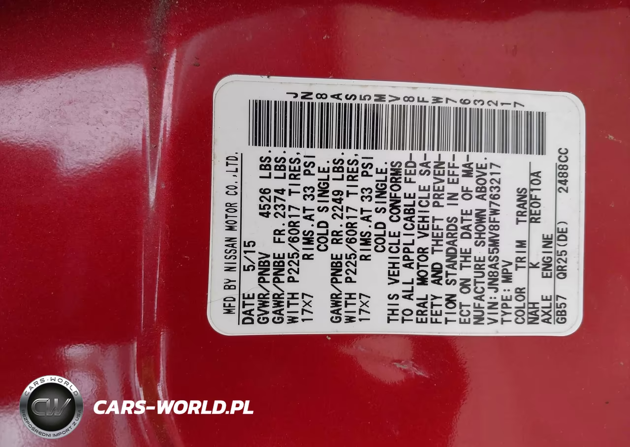 2015 Nissan Rogue Select S VIN:JN8AS5MV8FW763217 - 9
