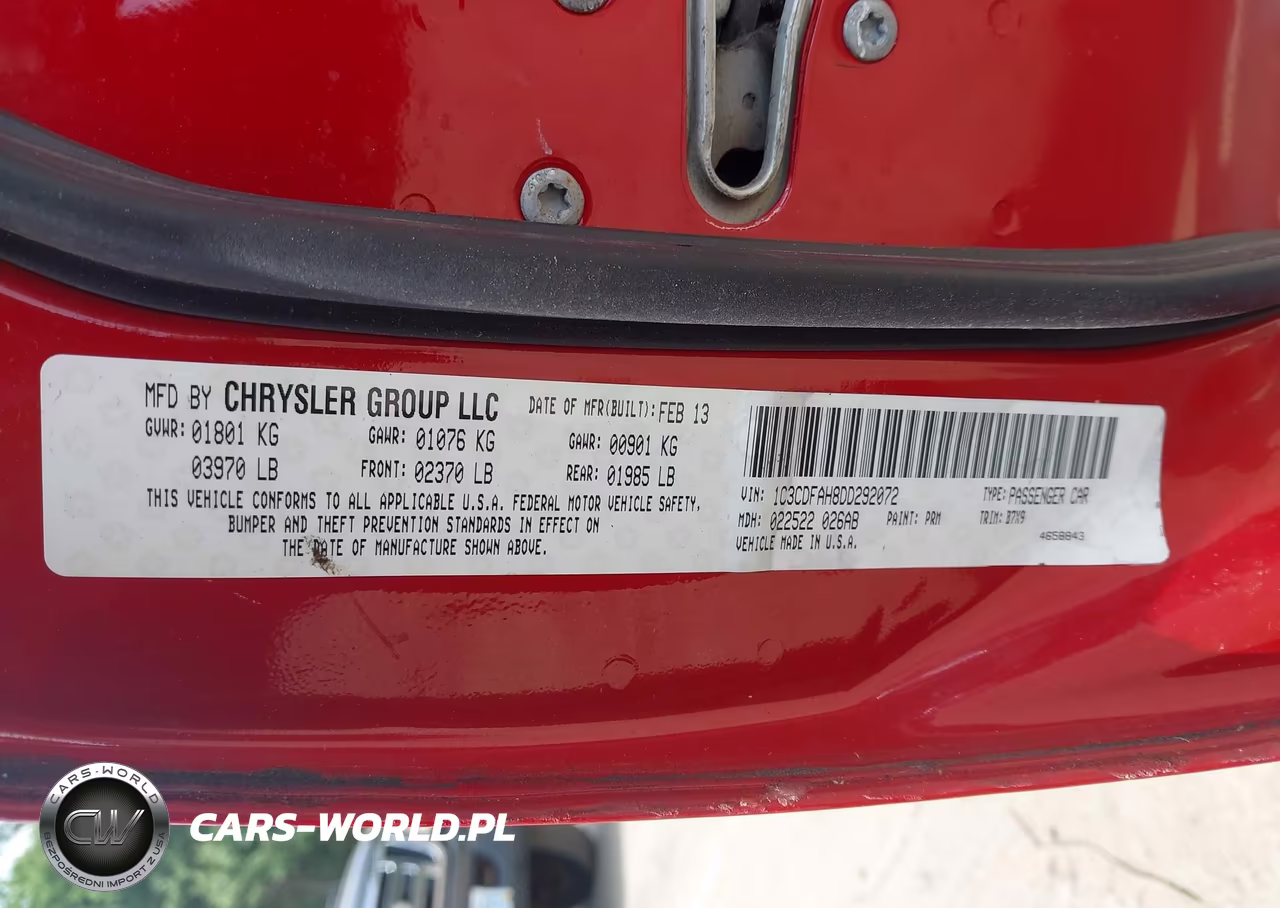 2013 Dodge Dart Aero VIN:1C3CDFAH8DD292072 - 9