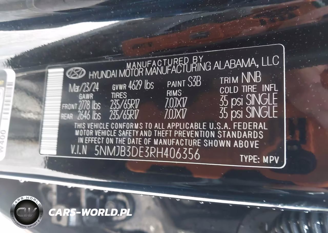 2024 Hyundai Tucson Sel VIN:5NMJB3DE3RH406356 - 9