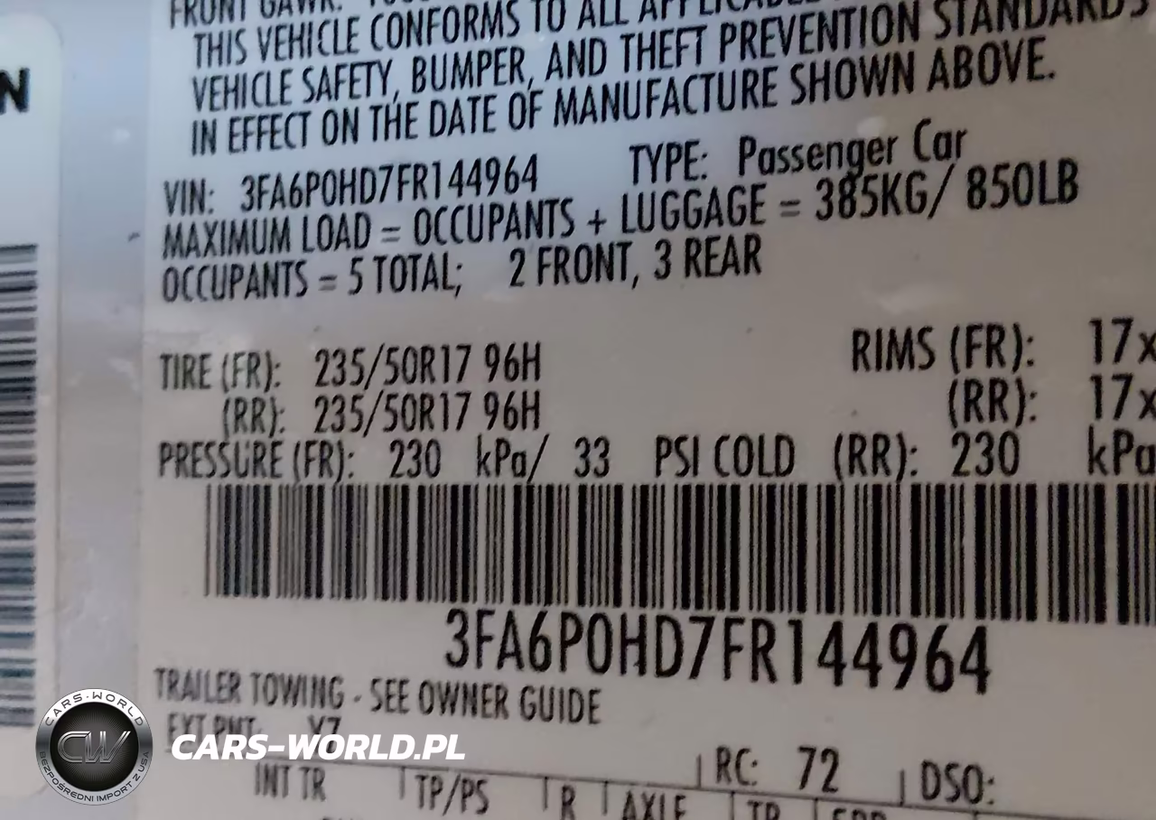 2015 Ford Fusion Se VIN:3FA6P0HD7FR144964 - 9